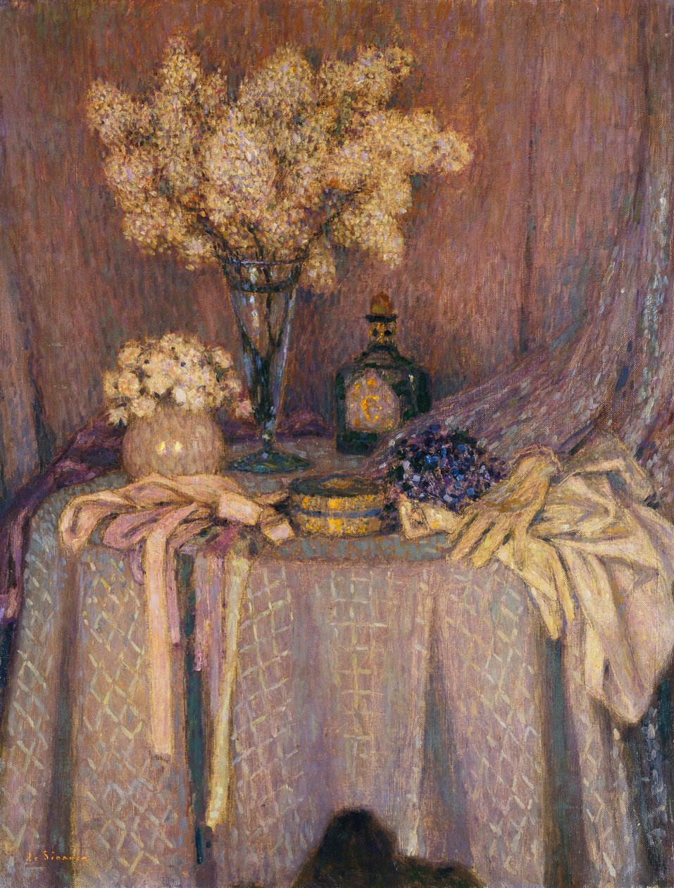 Stół, Purpurowa Harmonia; La Table, Harmonie Mauve autorstwa Henri Eugene Augustin Le Sidaner