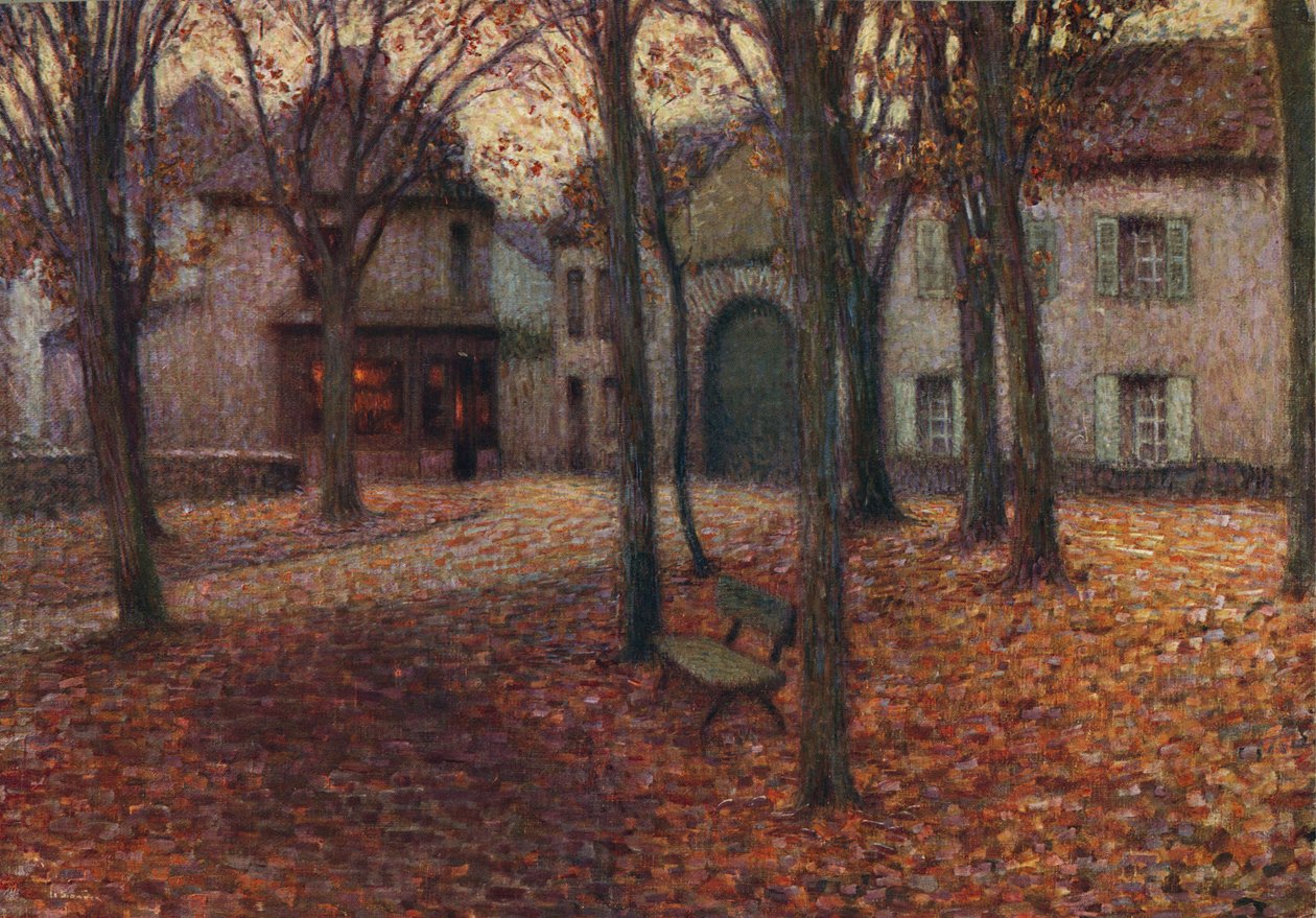 Wieś jesienią, ok. 1915 r. autorstwa Henri Eugene Le Sidaner