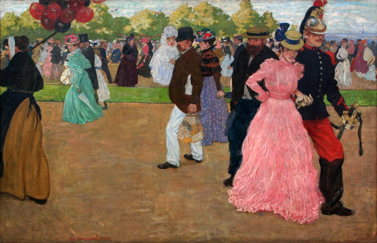 Niedzielny spacer w Bois de Boulogne autorstwa Henri Evenepoel