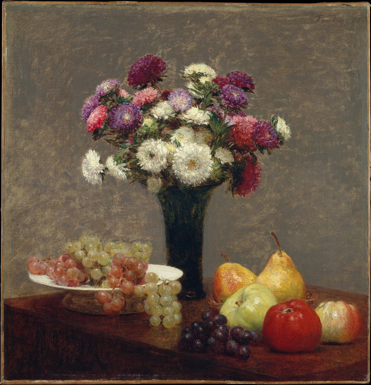 Astry i owoce na stole autorstwa Henri Fantin-Latour