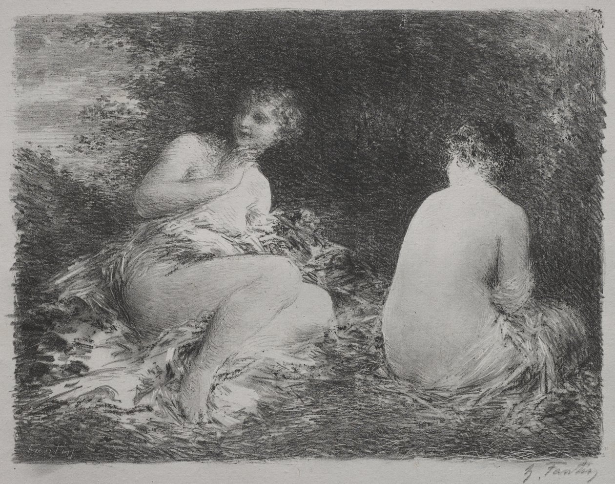 Kąpiących się autorstwa Henri Fantin-Latour