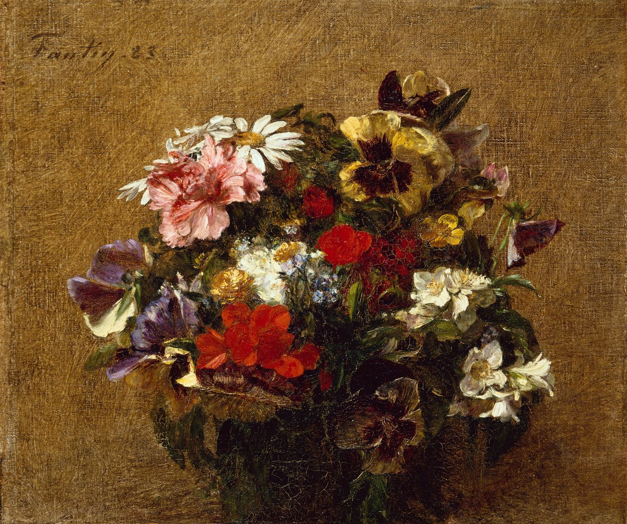 Bukiet kwiatów autorstwa Ignace Henri Jean Fantin Latour