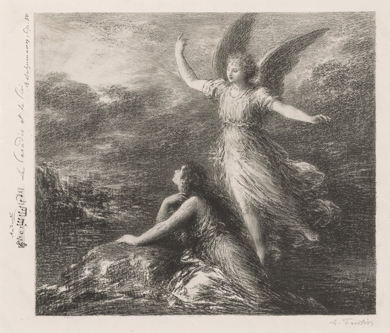 Debiut z Paradise and the Peri (druga płyta) autorstwa Henri Fantin-Latour