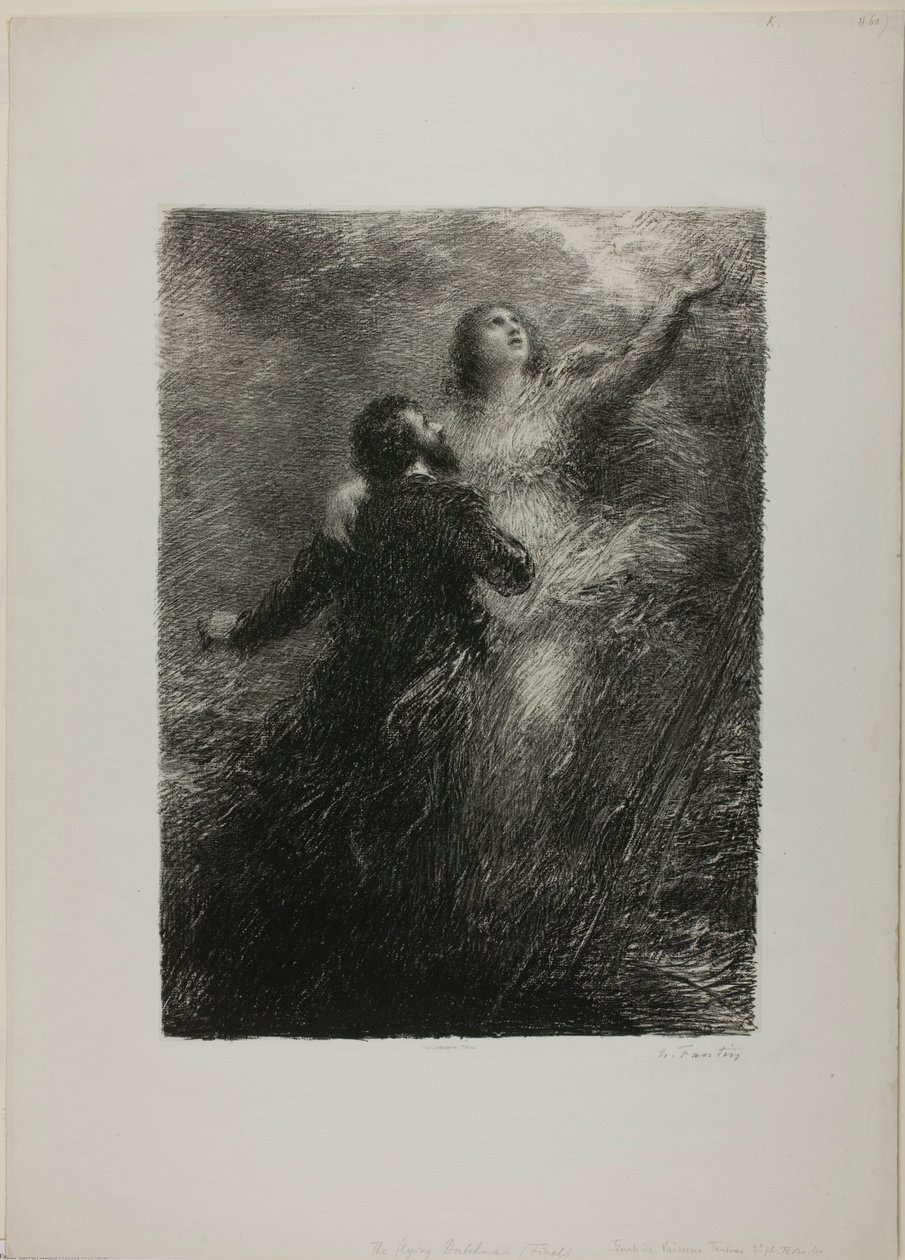 Finał Latającego Holendra, płyta druga autorstwa Henri Fantin-Latour