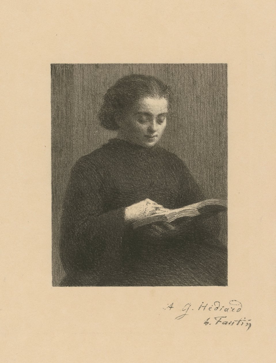 Czytająca kobieta autorstwa Henri Fantin-Latour