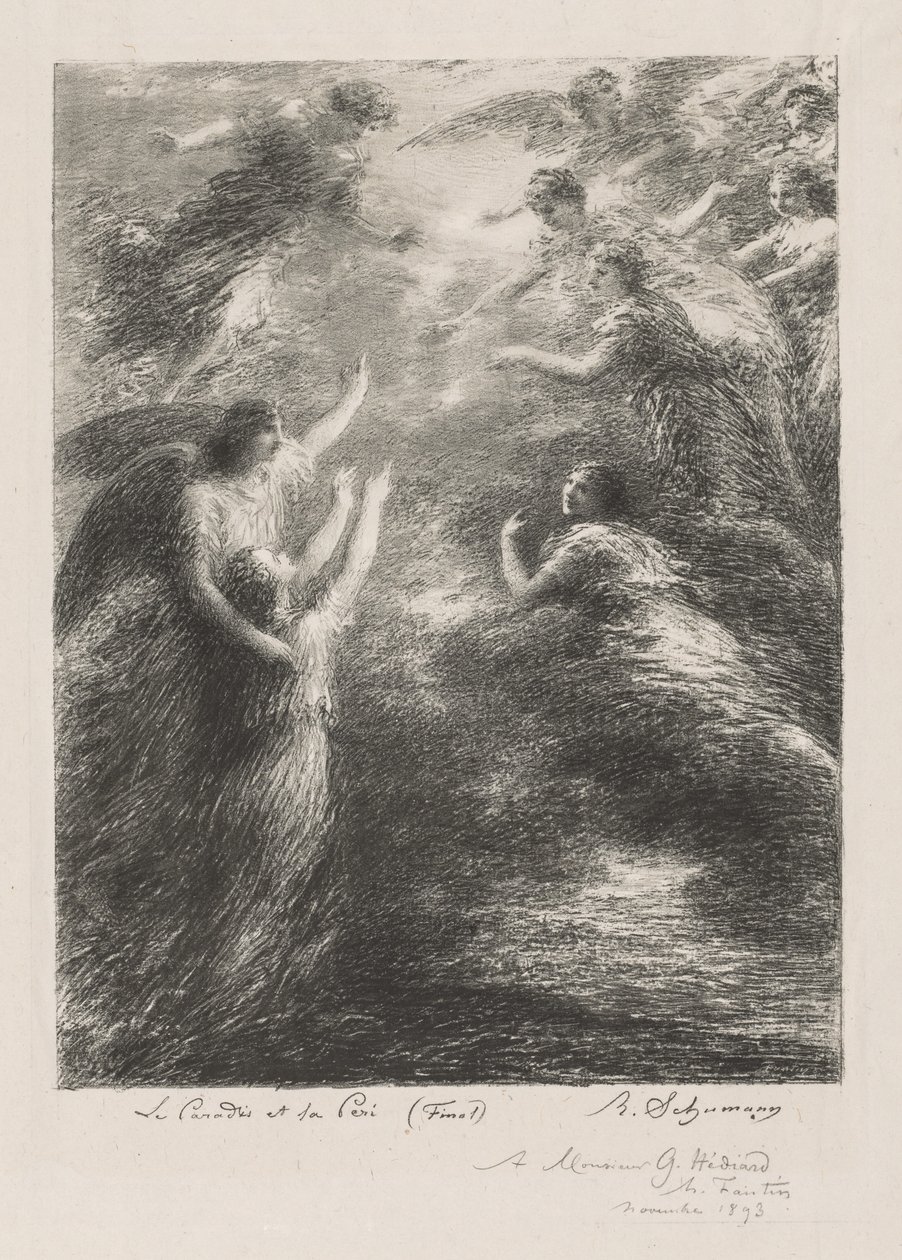 Raj i Peri autorstwa Henri Fantin Latour