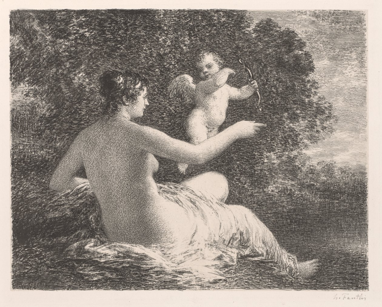 Wenus i Kupidyn autorstwa Henri Fantin-Latour