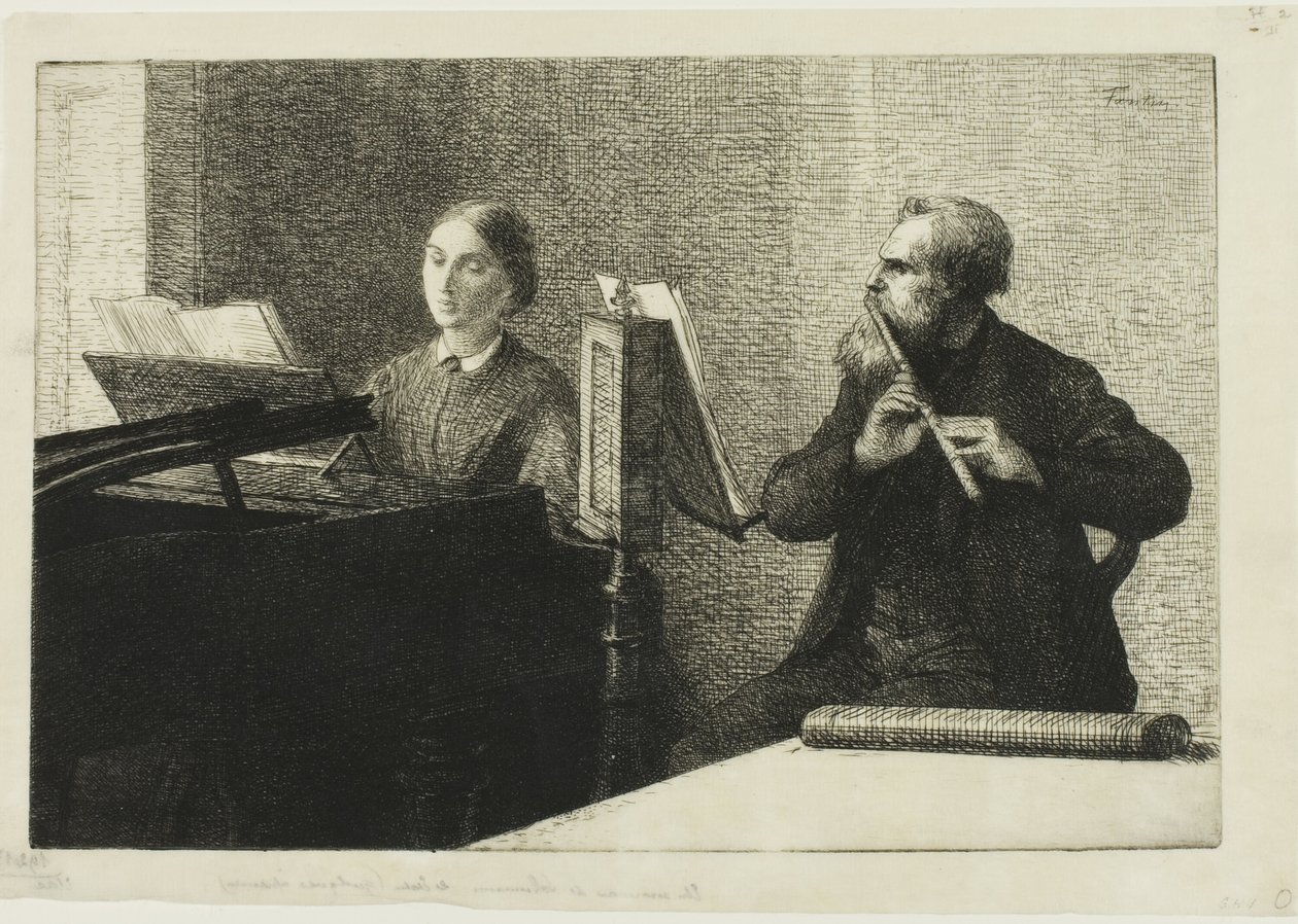 Utwór Schumanna autorstwa Ignace Henri Jean Fantin Latour