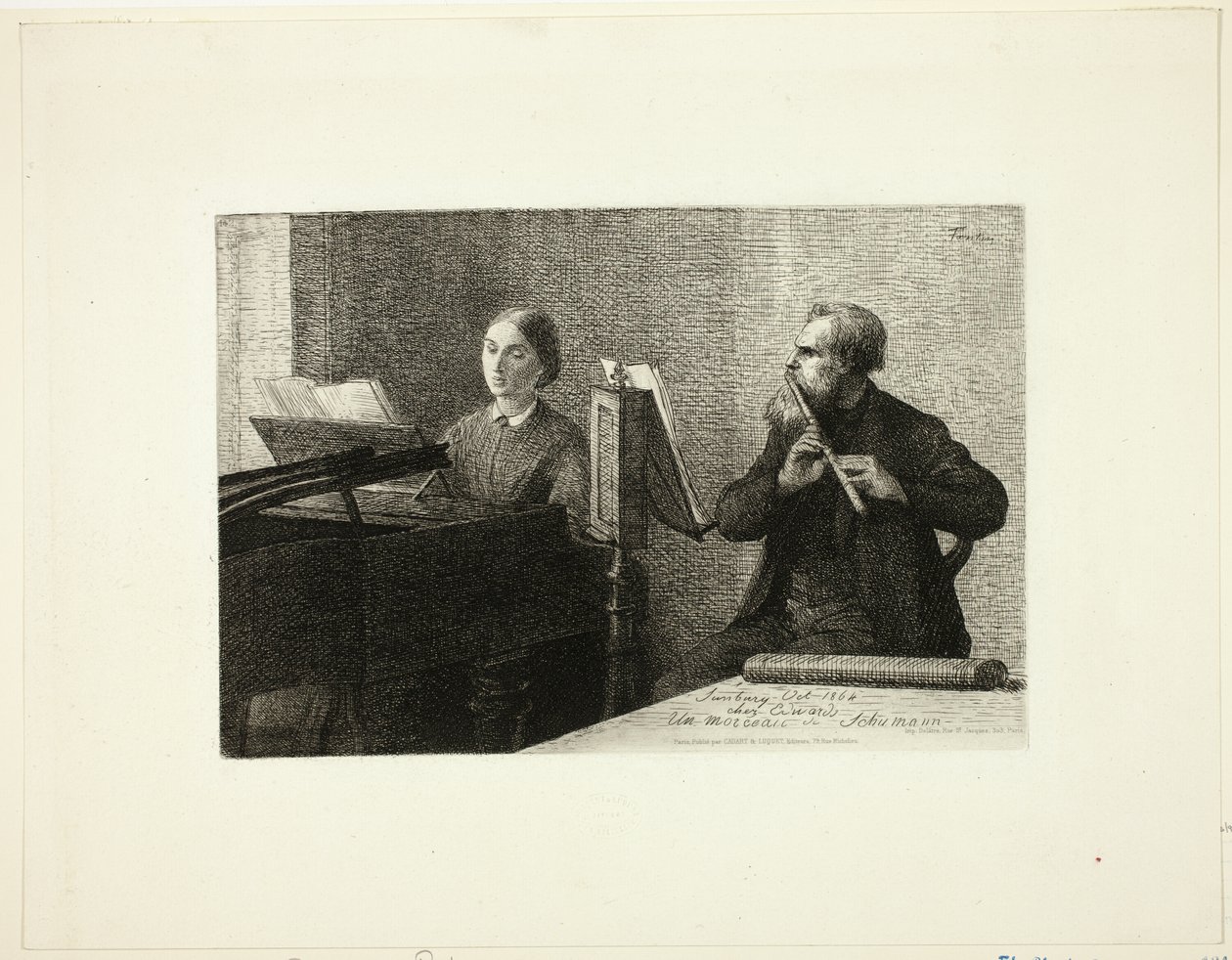 Utwór Schumanna autorstwa Ignace Henri Jean Fantin Latour
