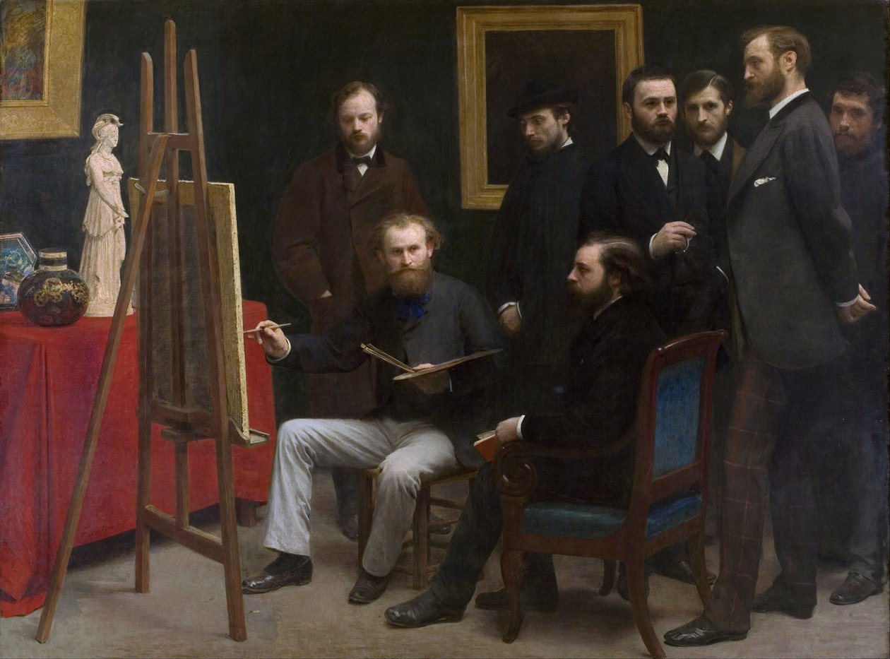 Studio w Les Batignolles autorstwa Henri Fantin Latour