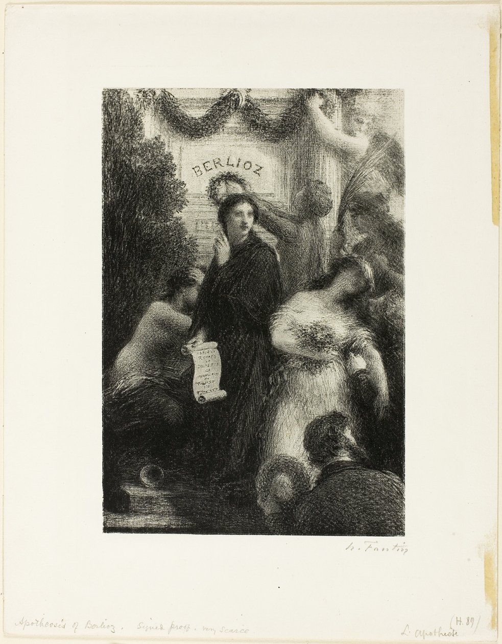 Apoteoza autorstwa Ignace Henri Jean Fantin Latour