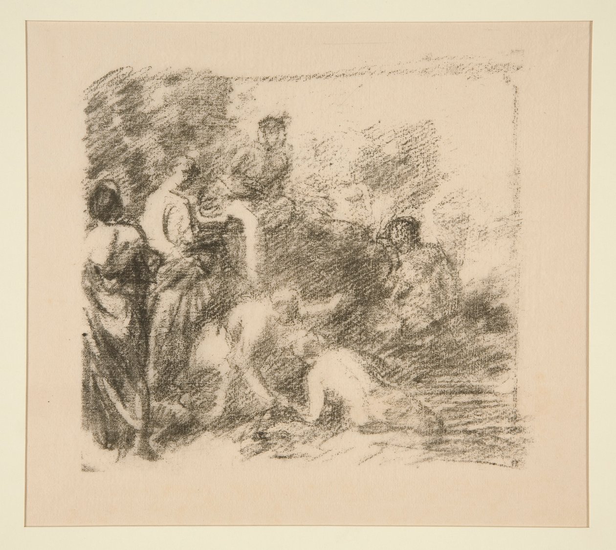 Kąpiących się autorstwa Ignace Henri Jean Fantin Latour