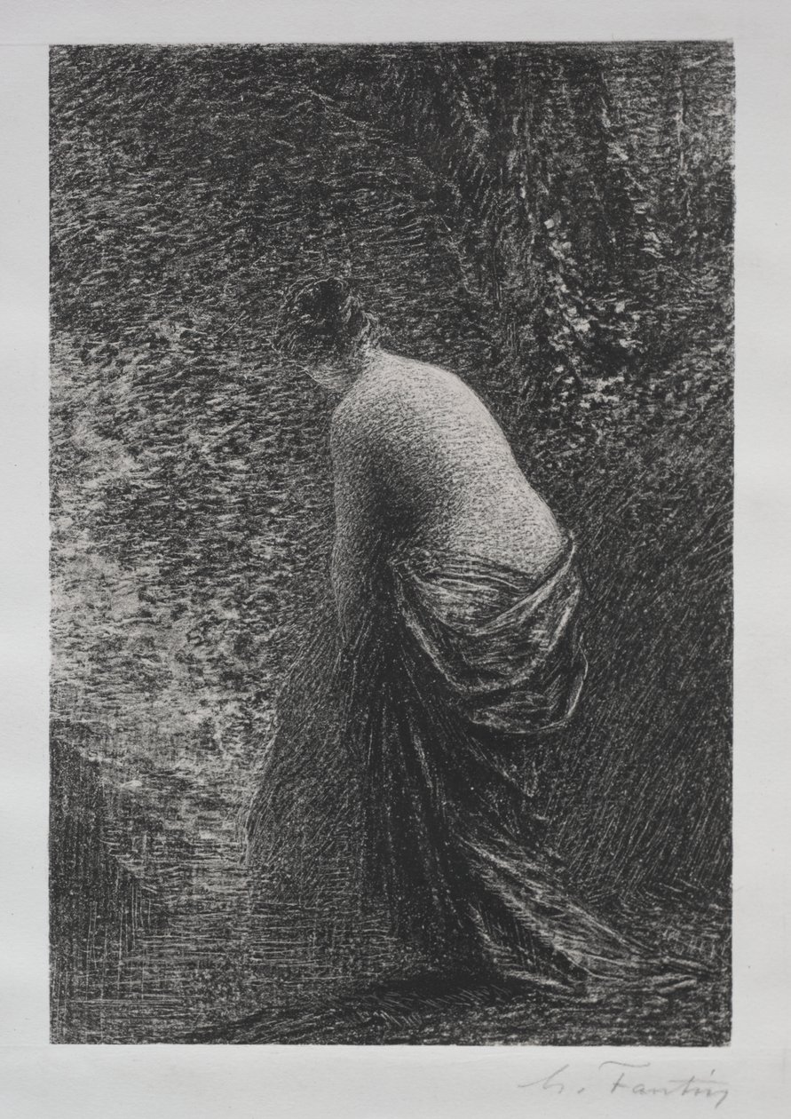 Kąpiący się stojący autorstwa Ignace Henri Jean Fantin Latour