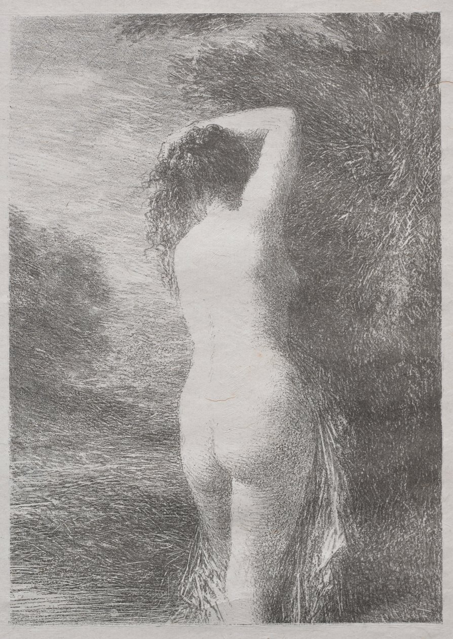 Kąpiący się stojący autorstwa Ignace Henri Jean Fantin Latour