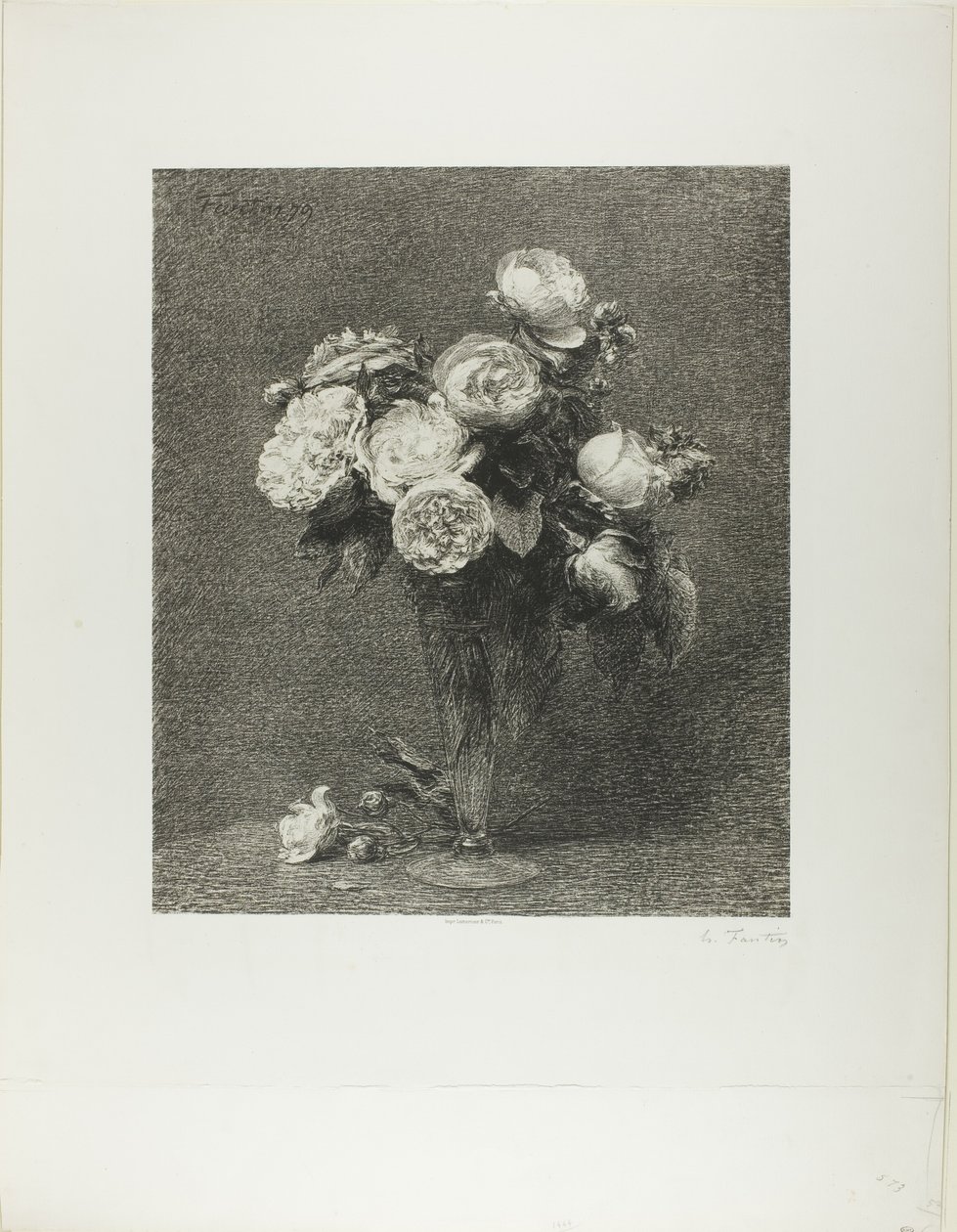 Bukiet róż autorstwa Henri Fantin Latour