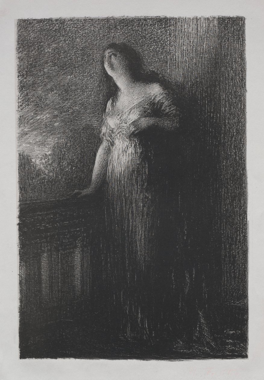 Zwierzenie się w nocy autorstwa Ignace Henri Jean Fantin-Latour
