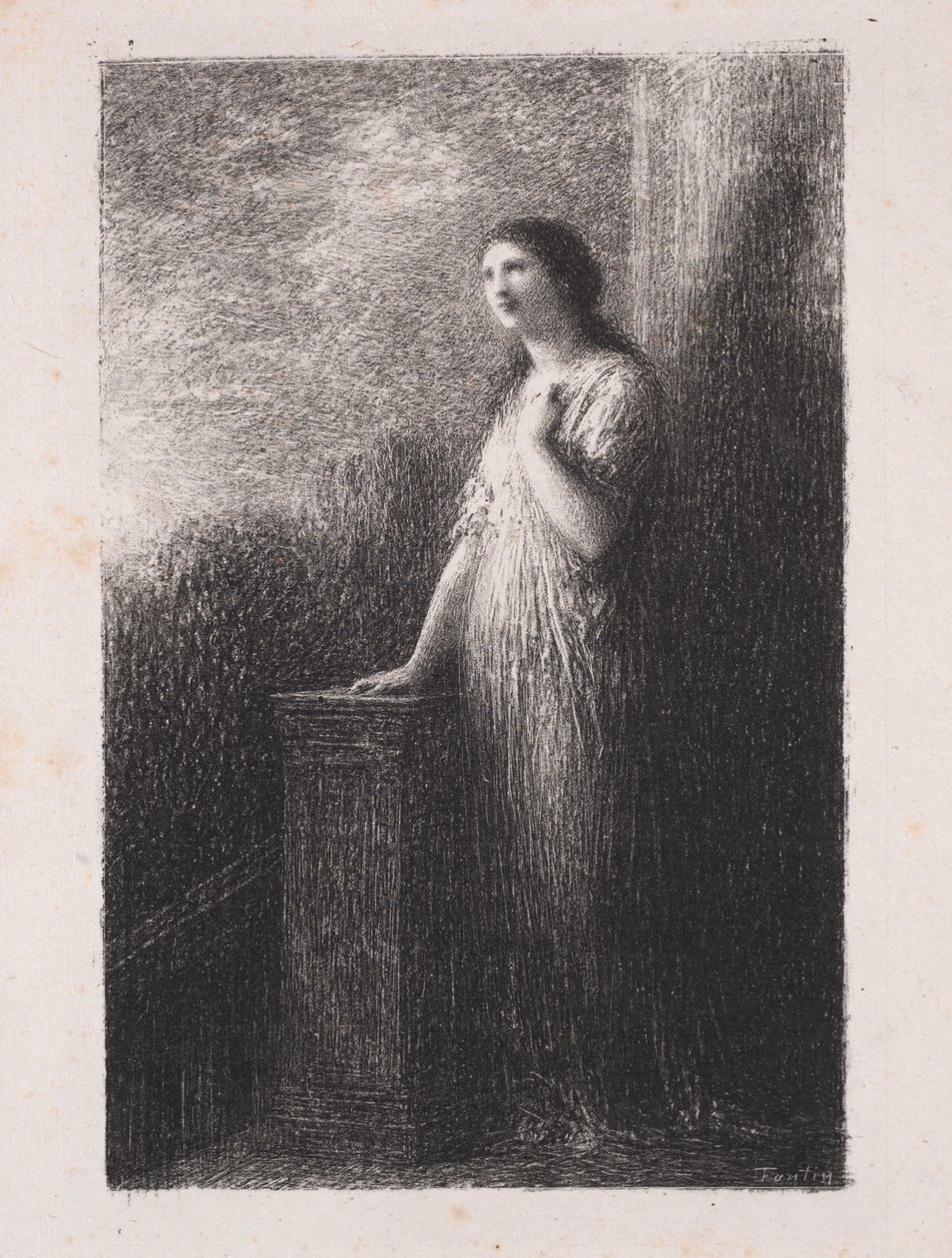 Zwierzenie się w nocy autorstwa Ignace Henri Jean Fantin Latour