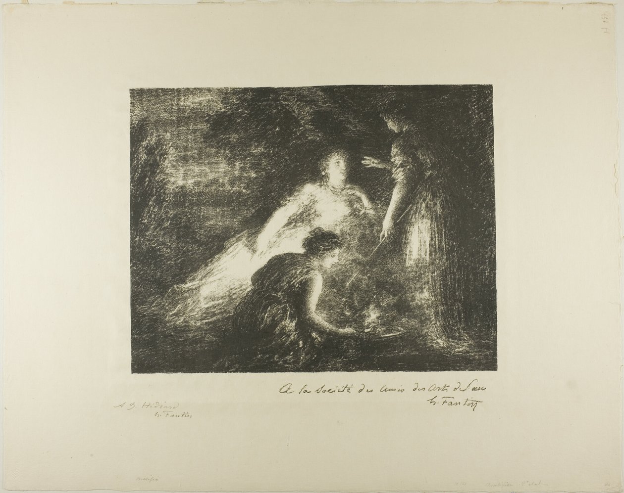Przekleństwo autorstwa Ignace Henri Jean Fantin Latour