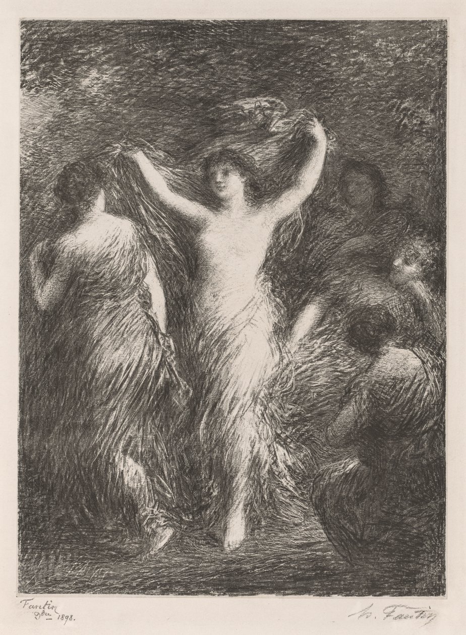 tańce autorstwa Ignace Henri Jean Fantin Latour
