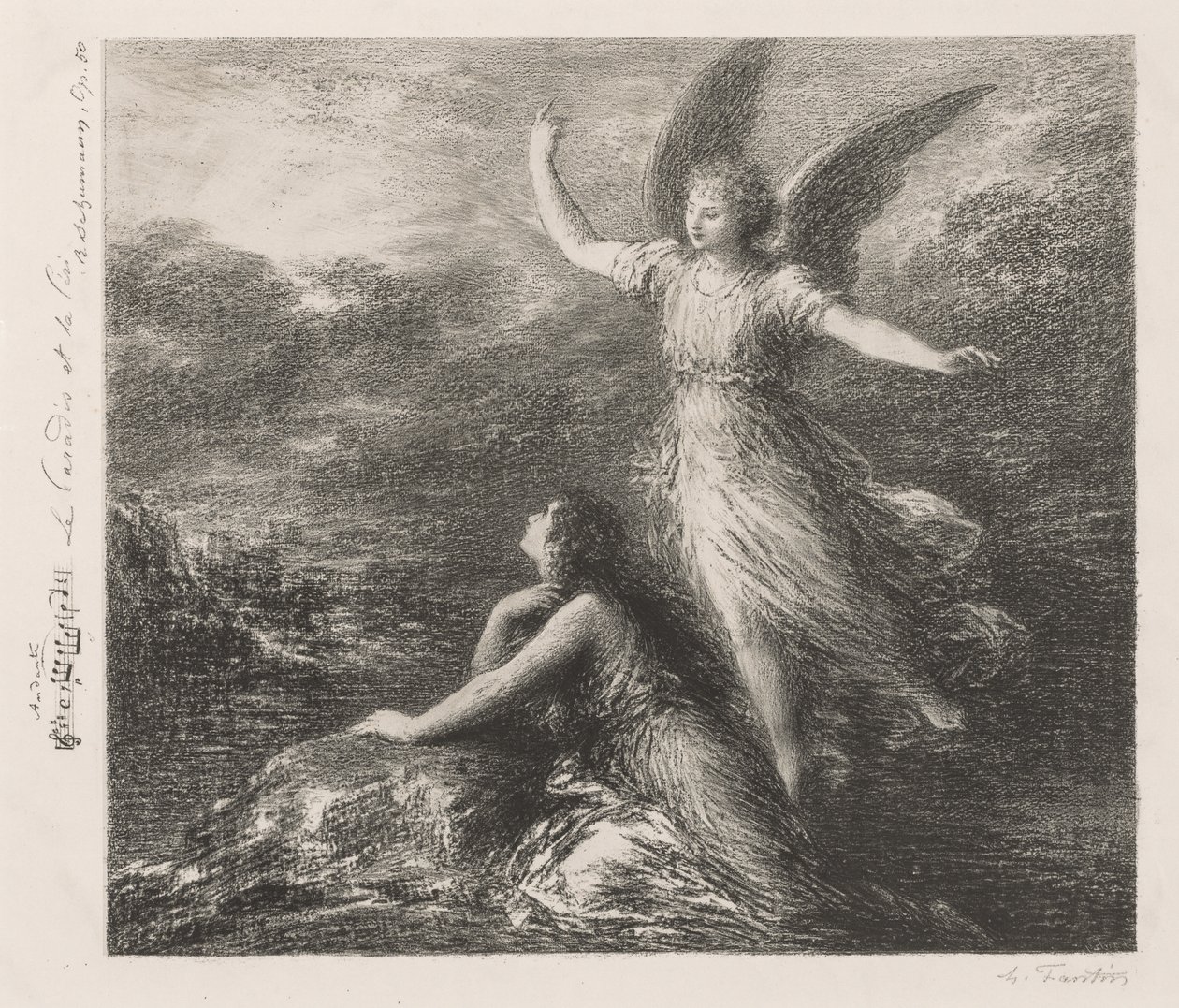 Debiut z Paradise and the Peri (druga płyta) autorstwa Ignace Henri Jean Fantin Latour