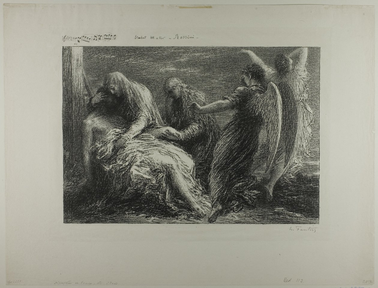 Złożenie z krzyża autorstwa Ignace Henri Jean Fantin Latour