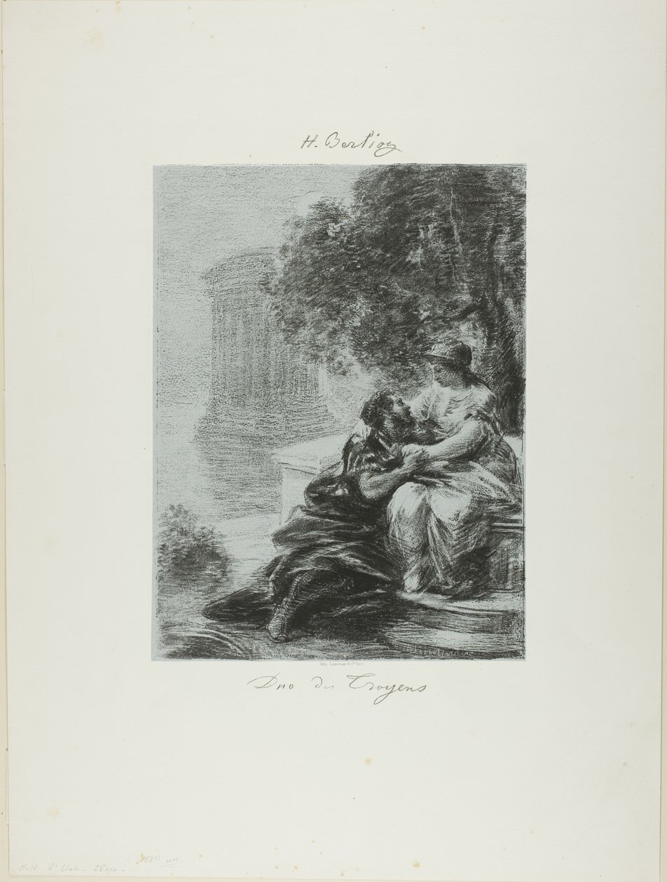 Duet trojanów, pierwsza płyta autorstwa Ignace Henri Jean Fantin Latour