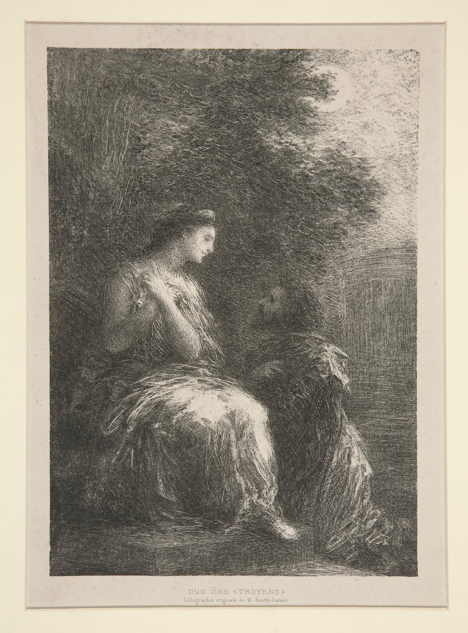 Duet autorstwa Ignace Henri Jean Fantin Latour