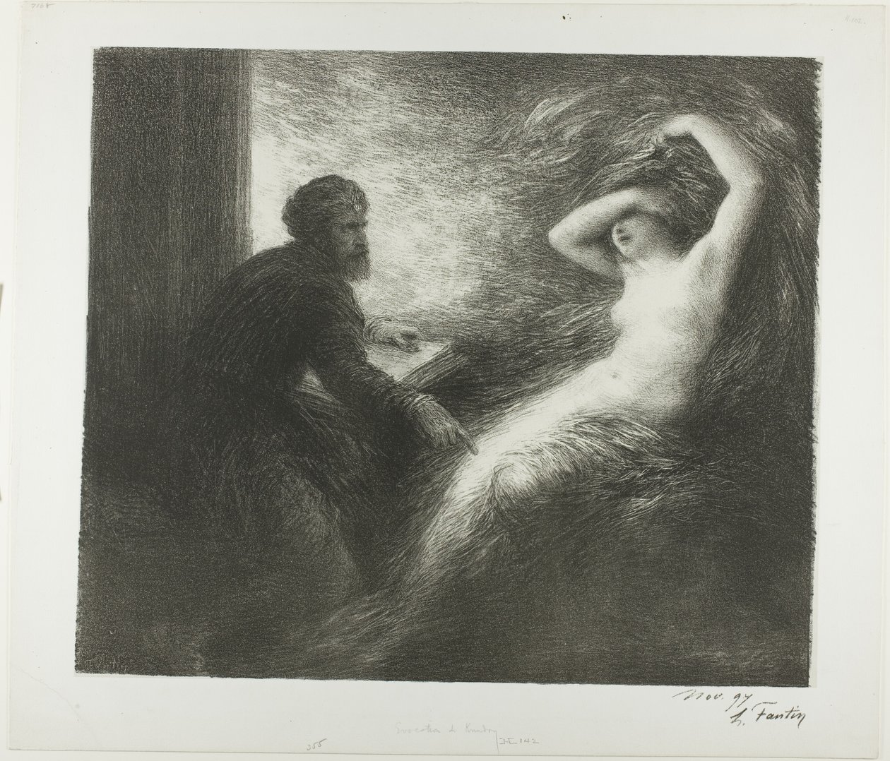 Ewokacja Kundry autorstwa Ignace Henri Jean Fantin Latour