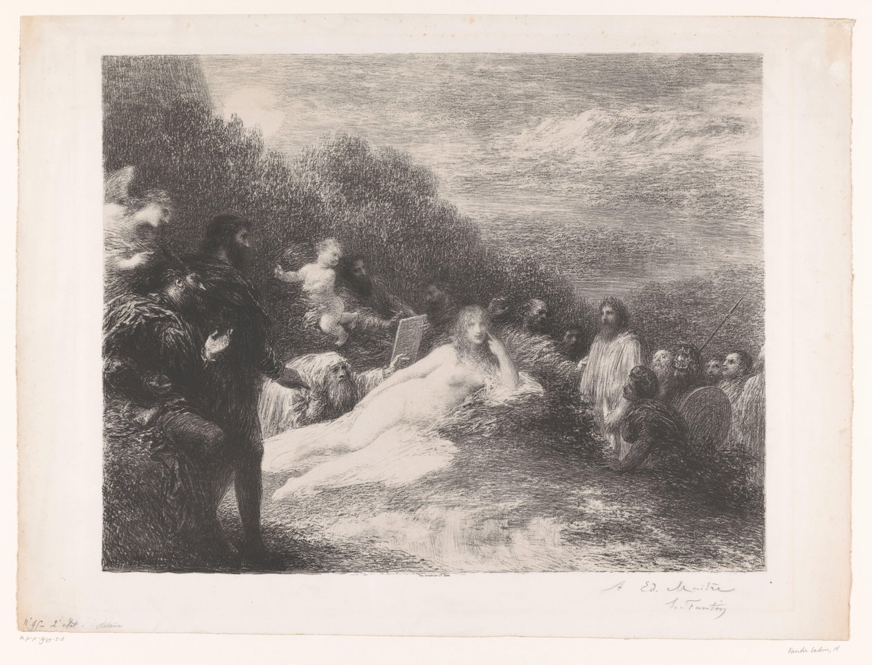 Faust i Mefisto widzą Helenę z Troi Helene autorstwa Ignace Henri Jean Fantin Latour