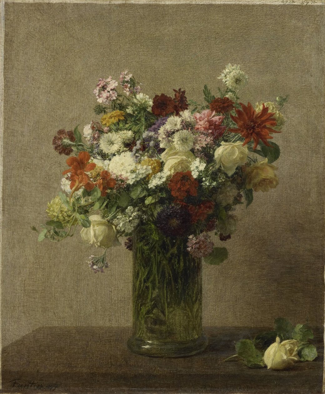 Kwiaty z Normandii autorstwa Ignace Henri Jean Fantin Latour