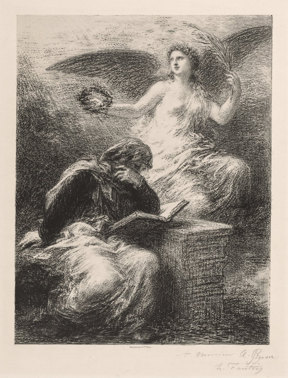 Chwała autorstwa Ignace Henri Jean Fantin Latour