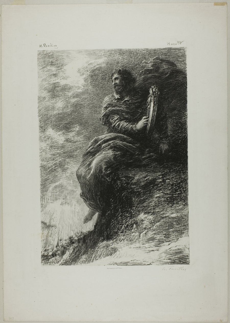 Harold: W górach autorstwa Ignace Henri Jean Fantin Latour