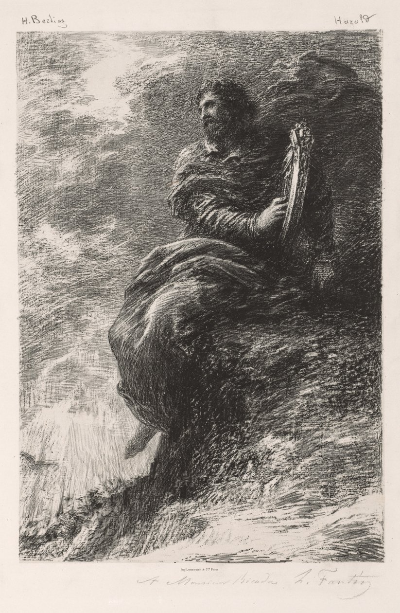 Harolde w górach autorstwa Ignace Henri Jean Fantin Latour
