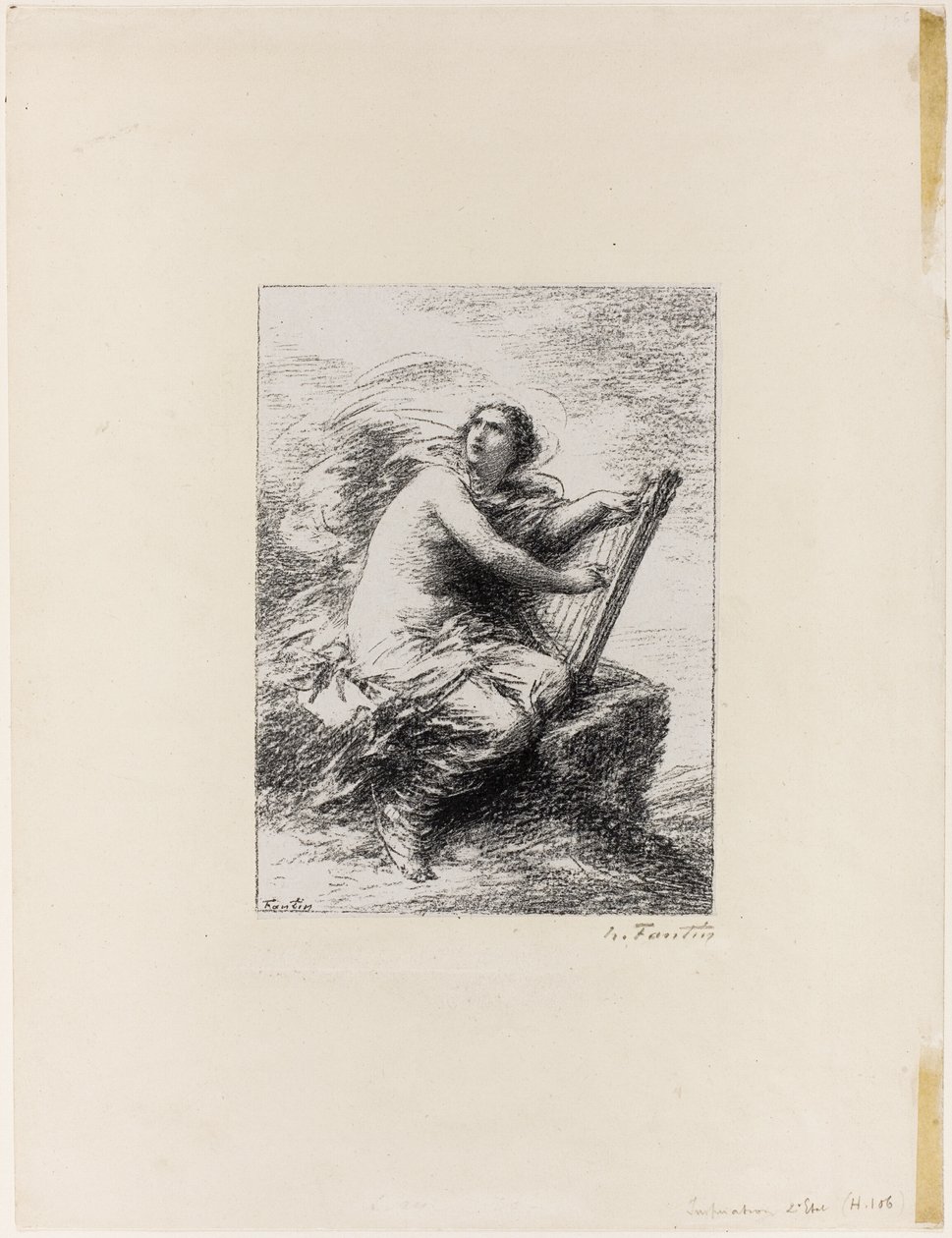 Inspiracja, pierwsza płyta autorstwa Ignace Henri Jean Fantin Latour