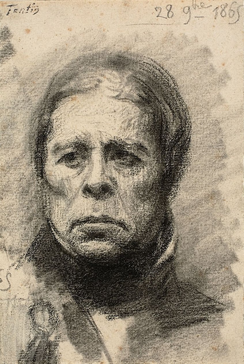 Jean-Auguste-Dominique Ingres autorstwa Ignace Henri Jean Fantin Latour