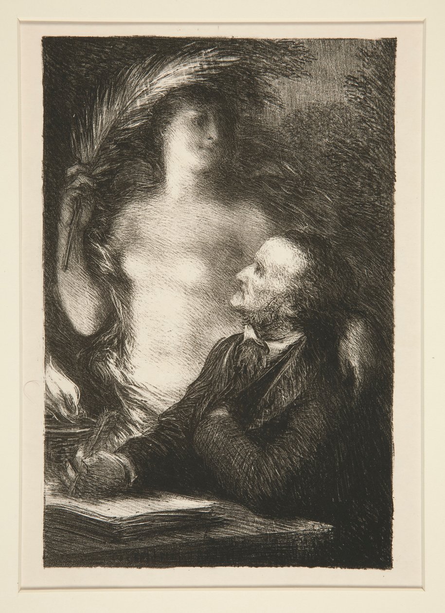 La Muse (Muza) autorstwa Ignace Henri Jean Fantin Latour