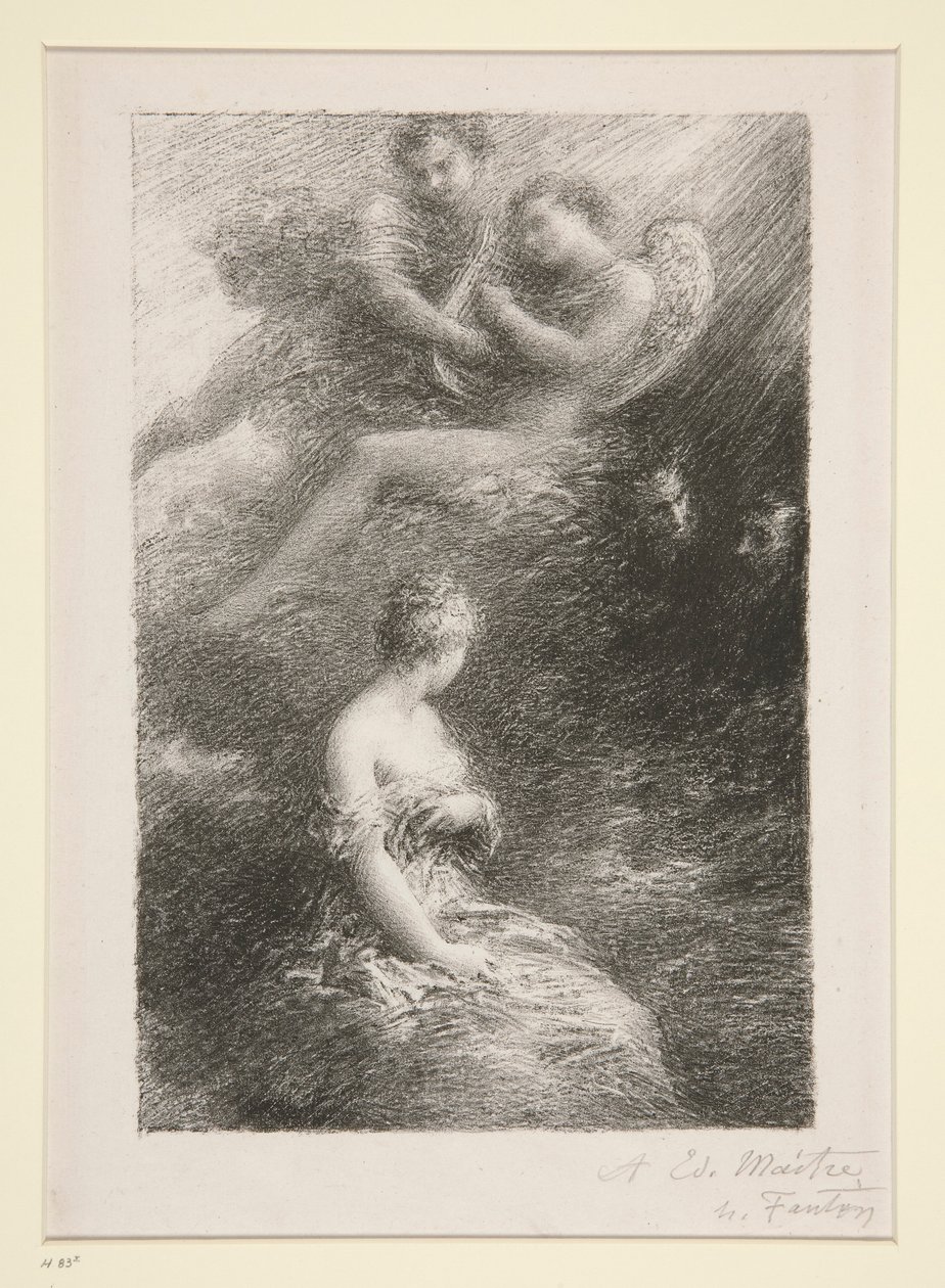 La damnation de Faust: apparition de Marguerite (Potępienie Fausta: Objawienie Małgorzaty) autorstwa Ignace Henri Jean Fantin-Latour