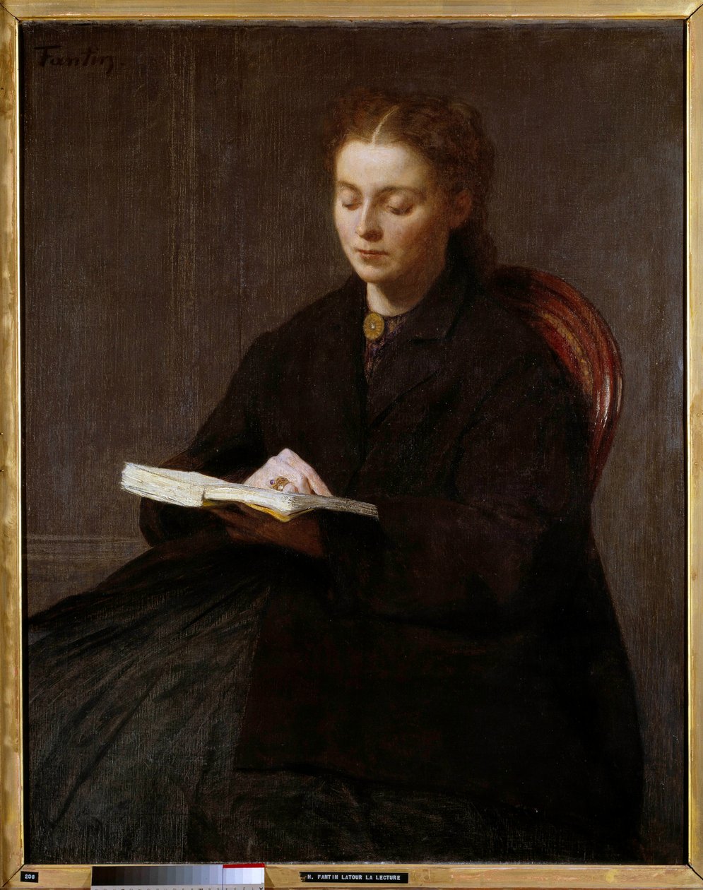 Czytanie malarstwa Henri Fantina Latoura (Fantin-Latour autorstwa Ignace Henri Jean Fantin Latour