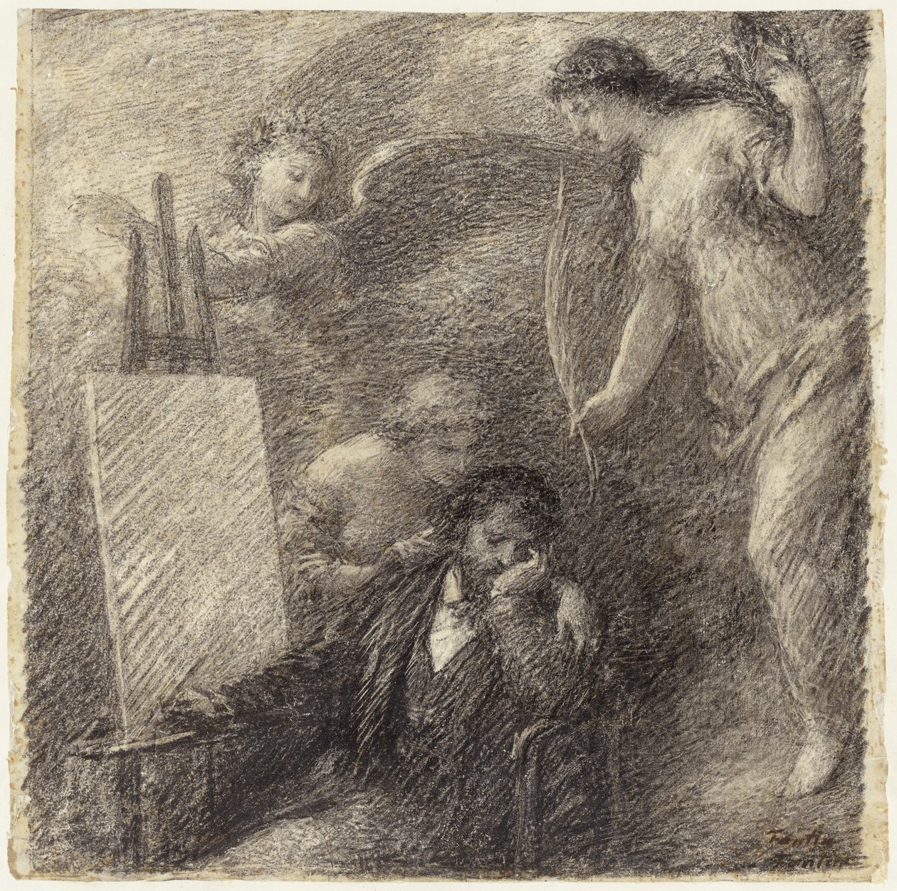 Zniechęcony artysta autorstwa Henri Fantin Latour