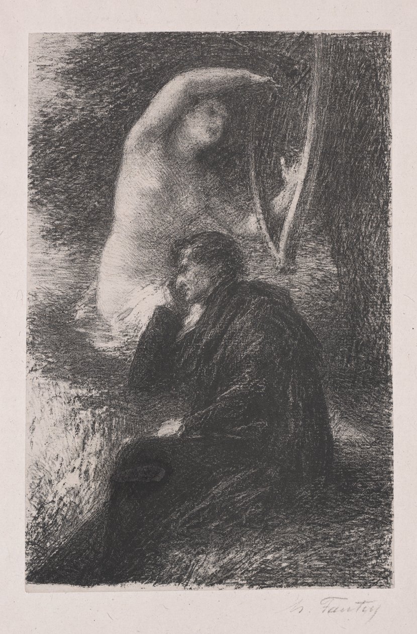 Lélio: harfa eolska autorstwa Ignace Henri Jean Fantin Latour