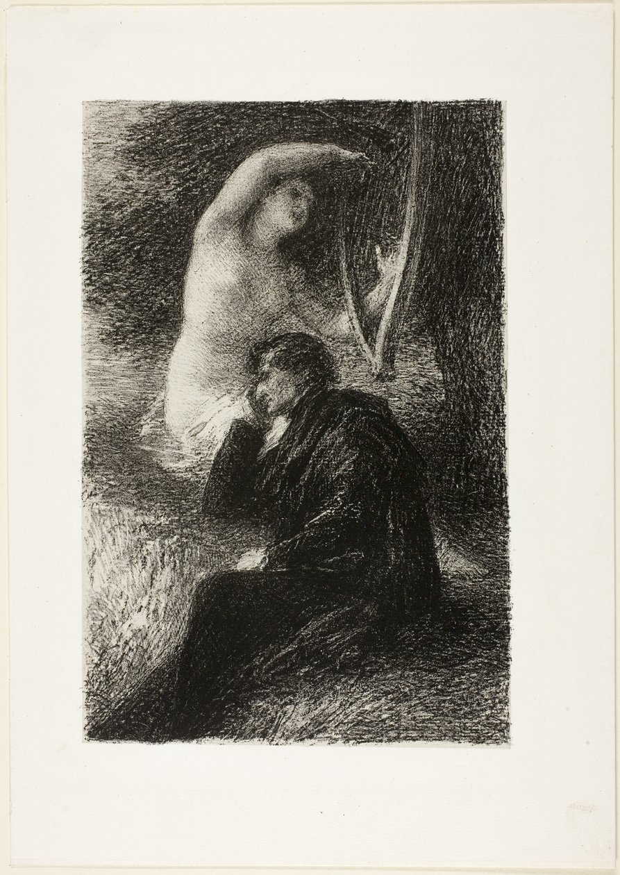 Lélio: Harfa Liparyjska, od Hectora Berlioza, sa vie et ses oeuvres autorstwa Ignace Henri Jean Fantin Latour