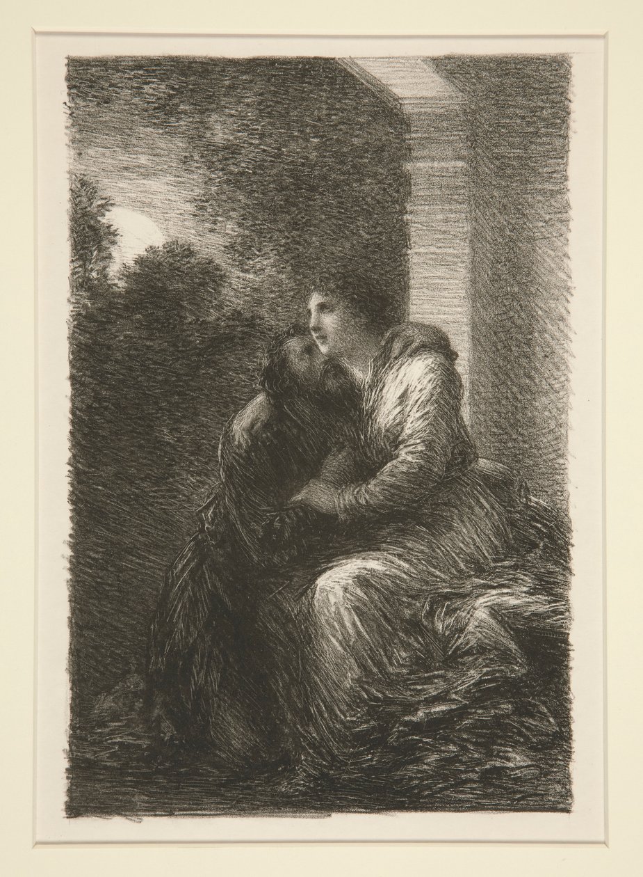 Longherin: akt III, scena d autorstwa Ignace Henri Jean Fantin Latour