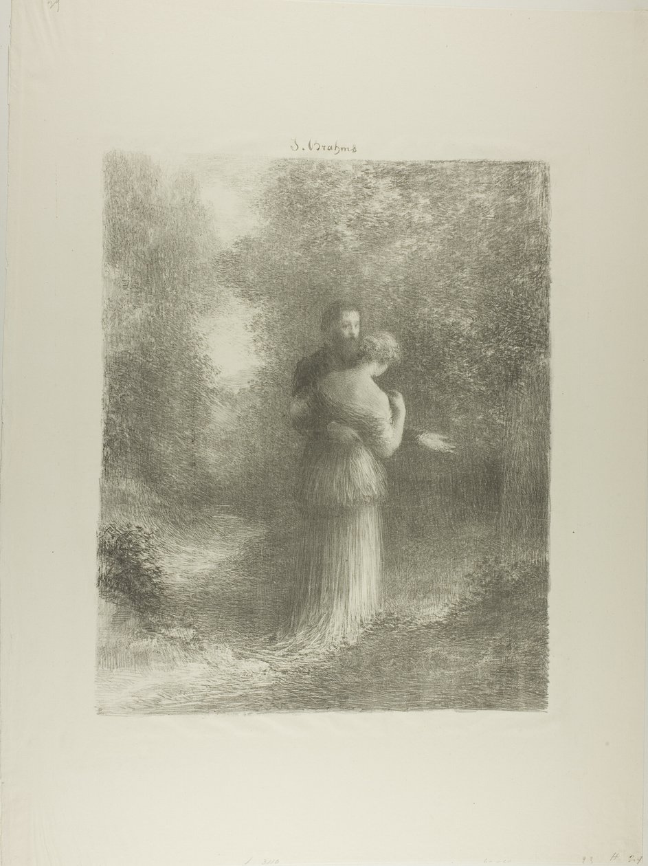 Wiersze miłosne, pierwszy talerz autorstwa Ignace Henri Jean Fantin Latour