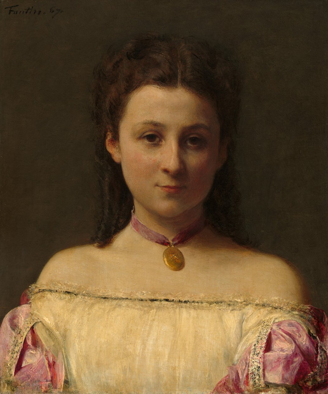 Panna de Fitz-James autorstwa Ignace Henri Jean Fantin Latour