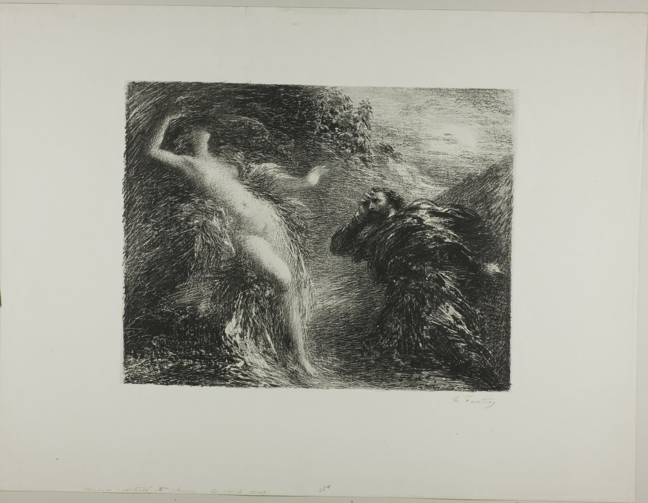 Manfred i Astartea, trzecia płyta autorstwa Ignace Henri Jean Fantin Latour