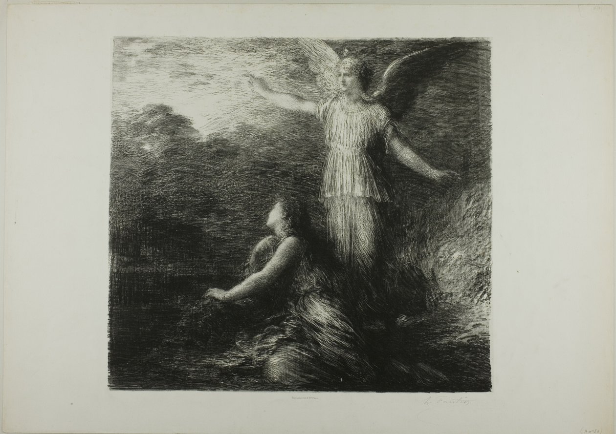 Paradise and the Peri (otwarcie), pierwsza płyta autorstwa Ignace Henri Jean Fantin Latour