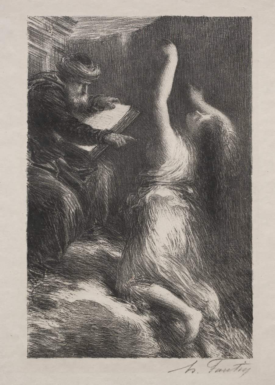 Parsifal, Akt II: Ewokacja Kundry autorstwa Ignace Henri Jean Fantin Latour