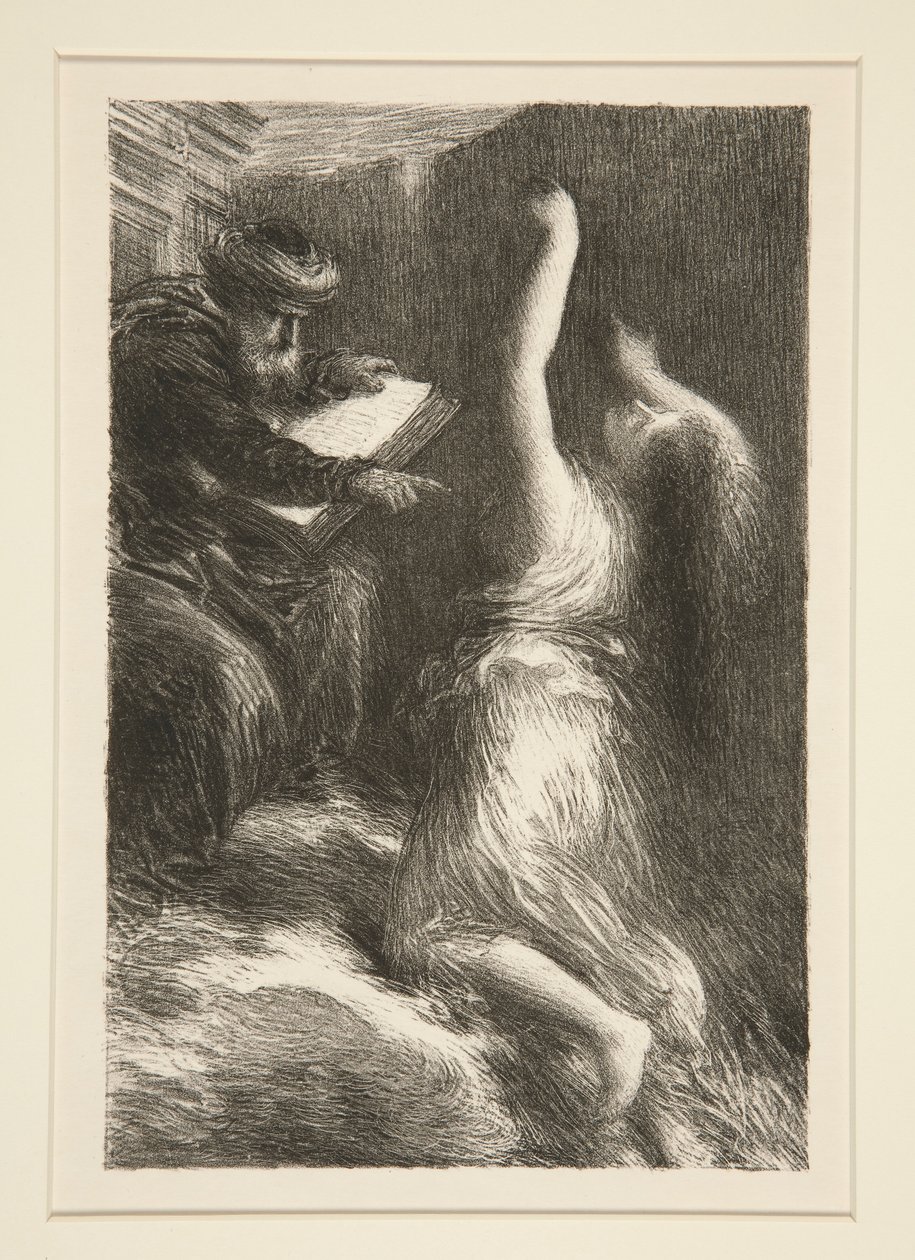 Parsifal: acte II, ?vocation de Kundry (Parsifal: Act II, ewokacja Kundry) autorstwa Ignace Henri Jean Fantin Latour