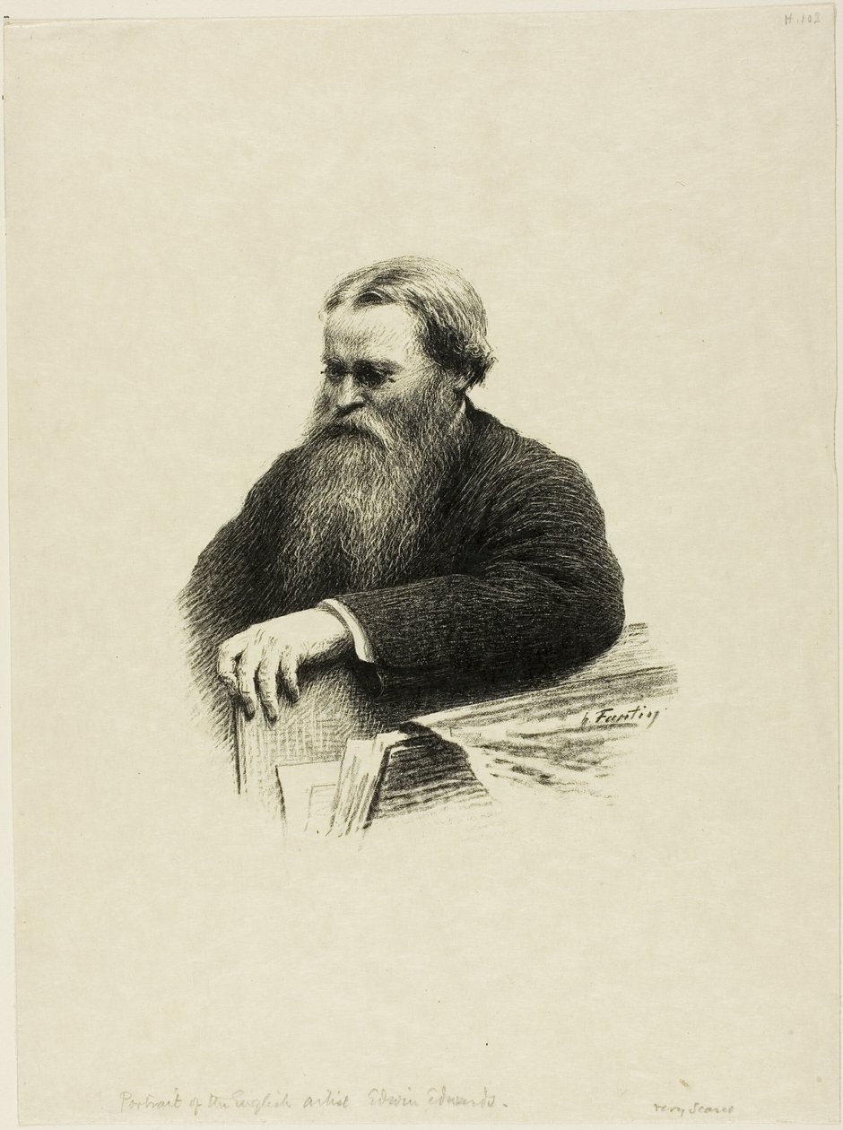 Portret artysty Edwina Edwardsa autorstwa Ignace Henri Jean Fantin Latour