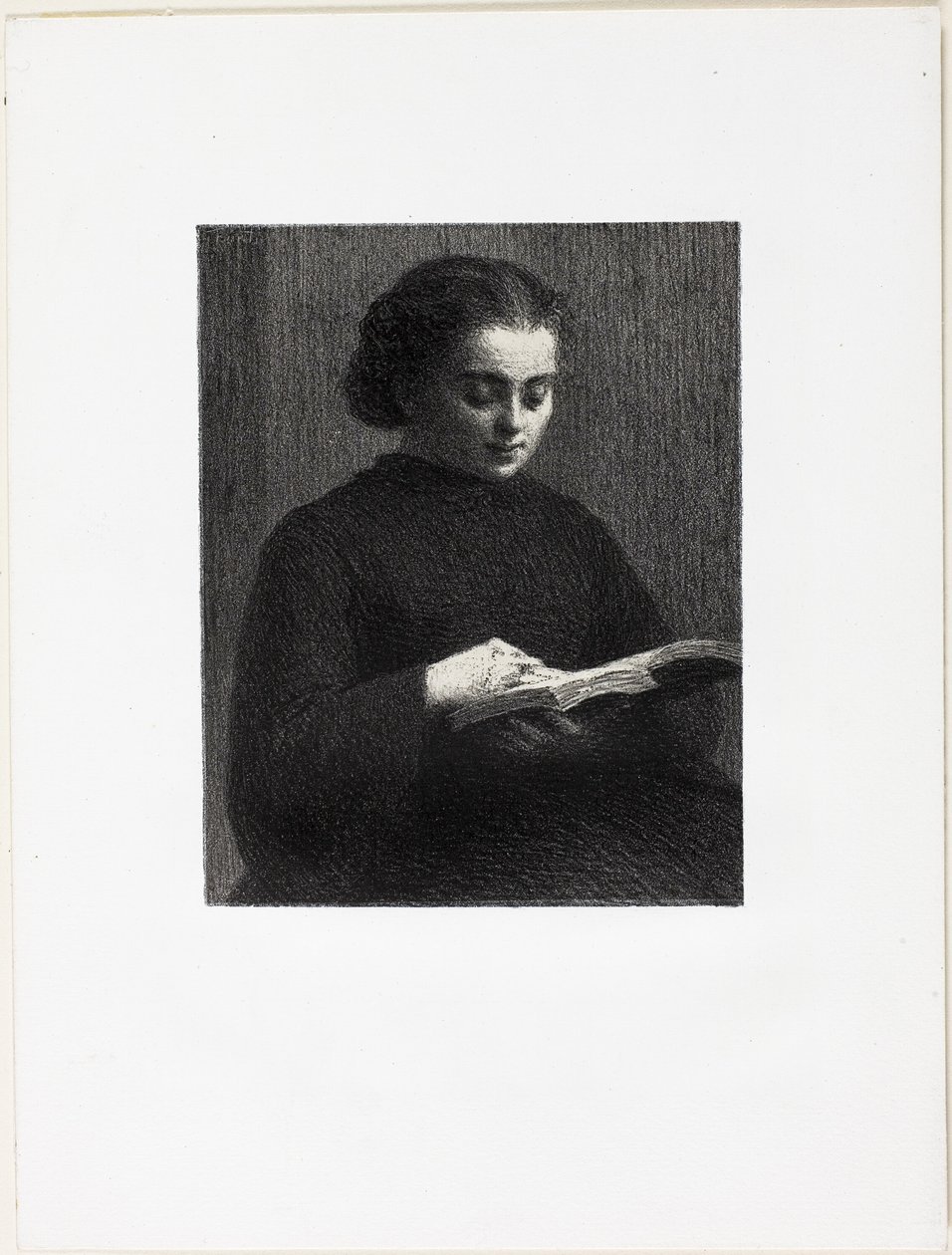 Czytanie autorstwa Ignace Henri Jean Fantin Latour